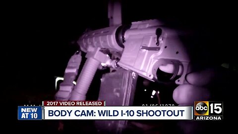 Body cam video of wild I-10 shootout released