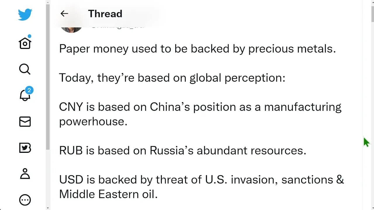 🟨 過去，紙幣是由貴金屬支持的