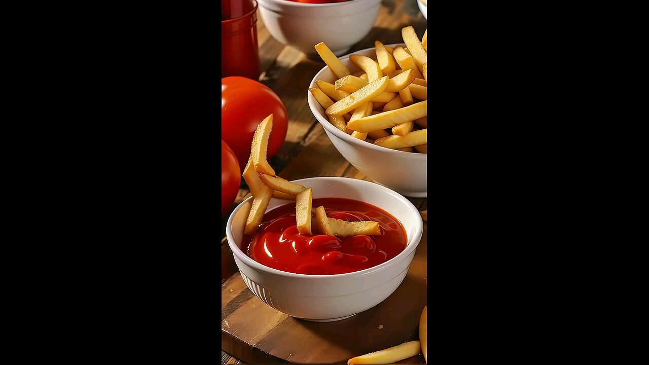 French Fries in Ketchup - French Fries Ketchup