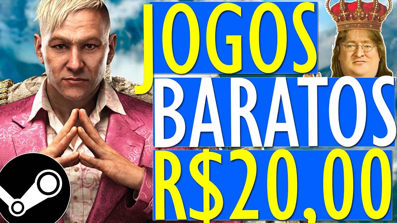 PROMOÇÃO na STEAM!! JOGOS BARATOS POR ATÉ 20 REAIS no PC! PROMOÇÃO de FÉRIAS na STEAM