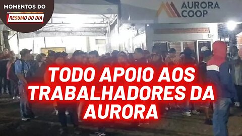 Funcionários da Aurora realizam paralisação | Momentos do Resumo do Dia