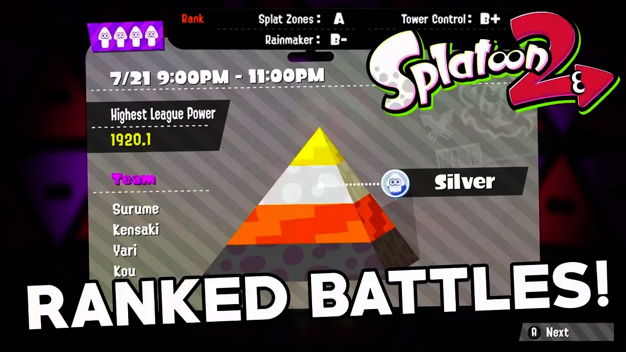 Splatoon 2 - Ranked Battles & League Battles NEW Info!