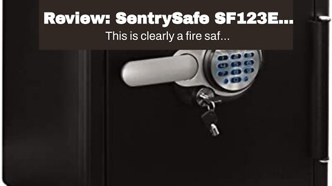 Review: SentrySafe SF123ES Fireproof Safe with Digital Keypad 1.23 Cubic Feet, Black