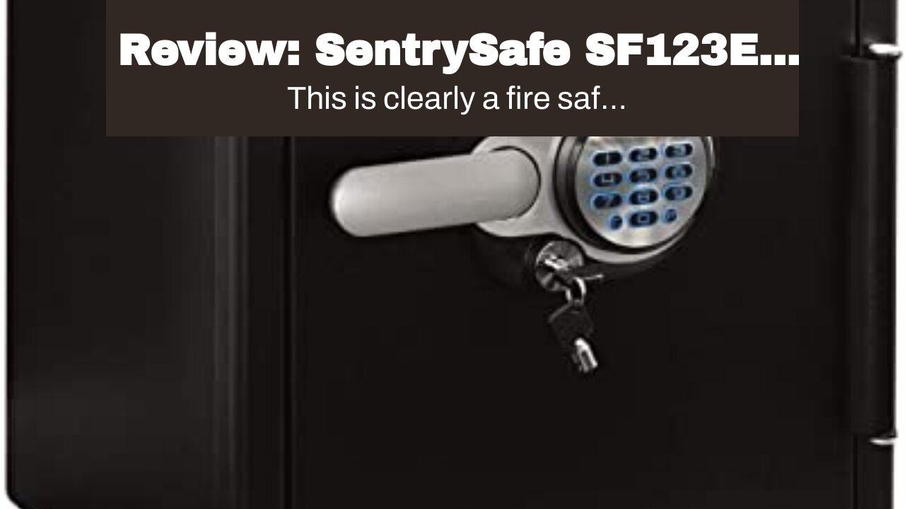 Review: SentrySafe SF123ES Fireproof Safe with Digital Keypad 1.23 Cubic Feet, Black