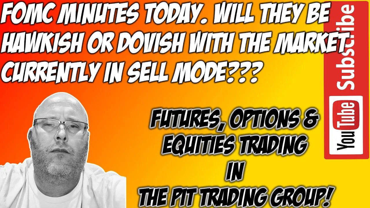 FOMC Minutes - ES E mini S&P500 NQ NASDAQ 100 Premarket Trade Plan - The Pit Futures Trading