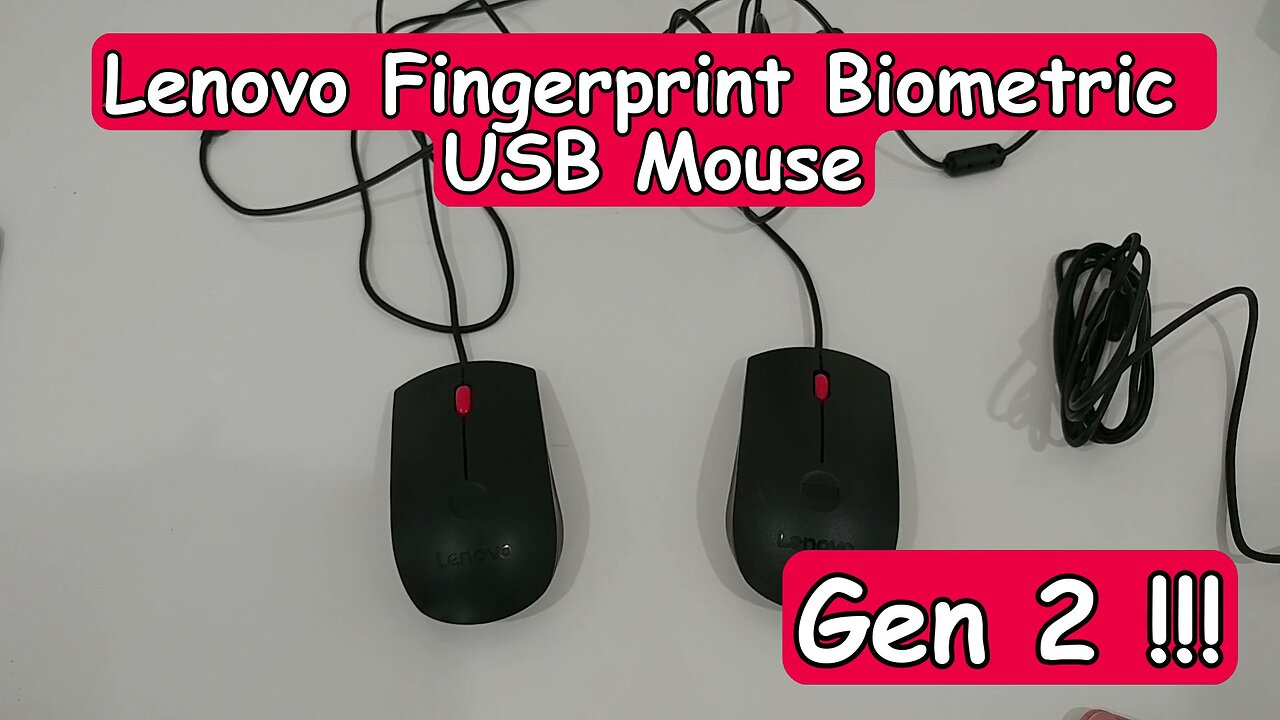 Lenovo Fingerprint Biometric USB Mouse Gen 2 Review (Comparing Gen 1 vs Gen 2)