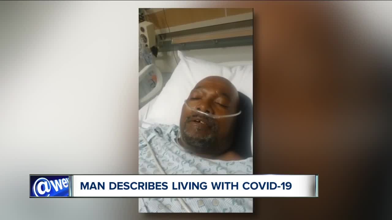 'I'm going to suffocate on dry land': Trumbull County man with COVID-19 speaks from hospital bed