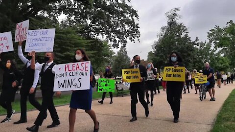 Airline workers march on Washington D.C.