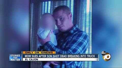 Mom sues after son shot dead breaking into truck