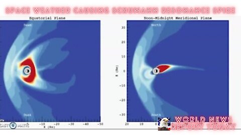 Space Weather Causing Schumann Resonance Spike