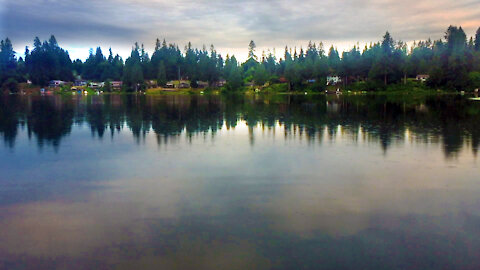 Pattison Lake, Olympia Washington, morning view :meditative moment: