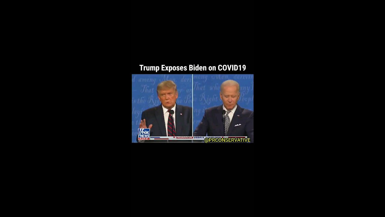 Trump exposes Biden on Covid19