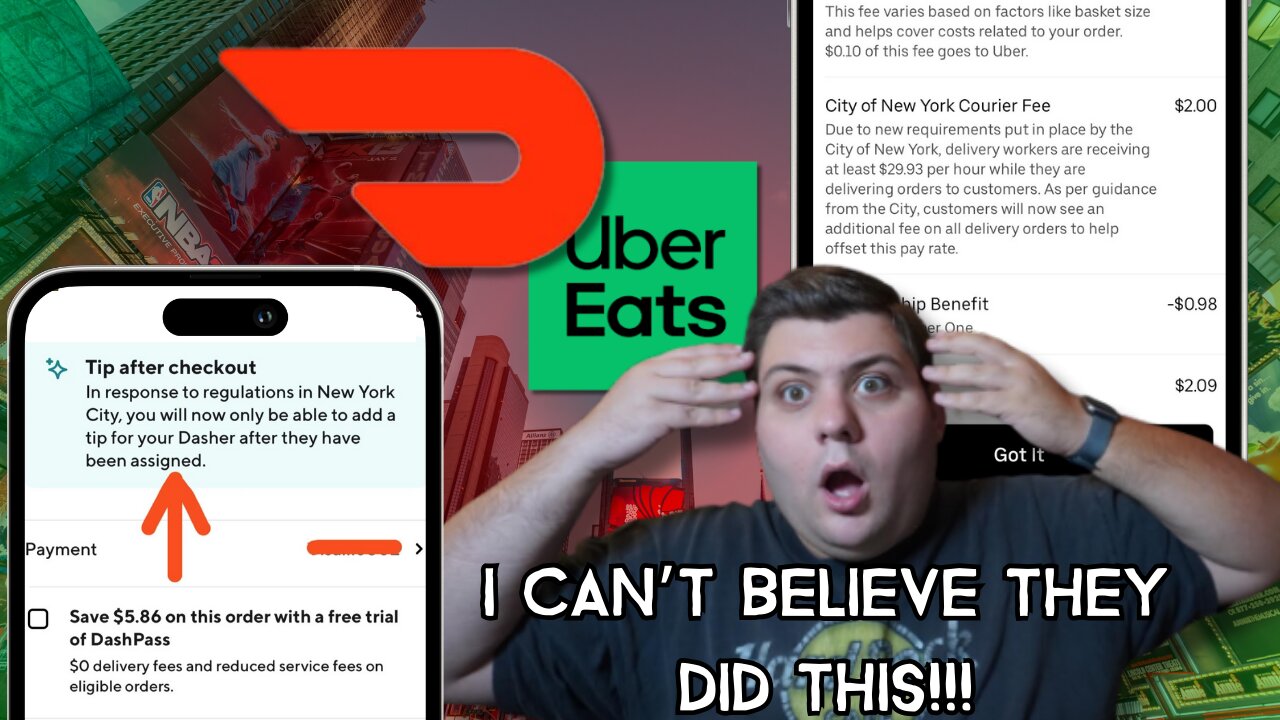 Doordash and UberEats CANCELED #NoTipNoTrip For New "Courier Fee" Policy!