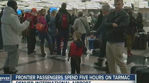 Frontier passengers spend five hours on tarmac