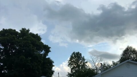 Clouds moving in time lapse