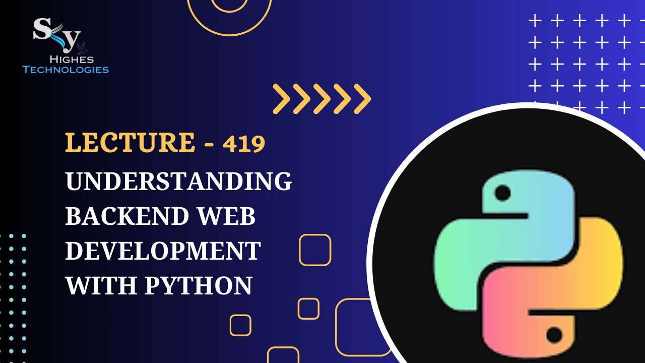 419. Understanding Backend Web Development with Python | Skyhighes | Python