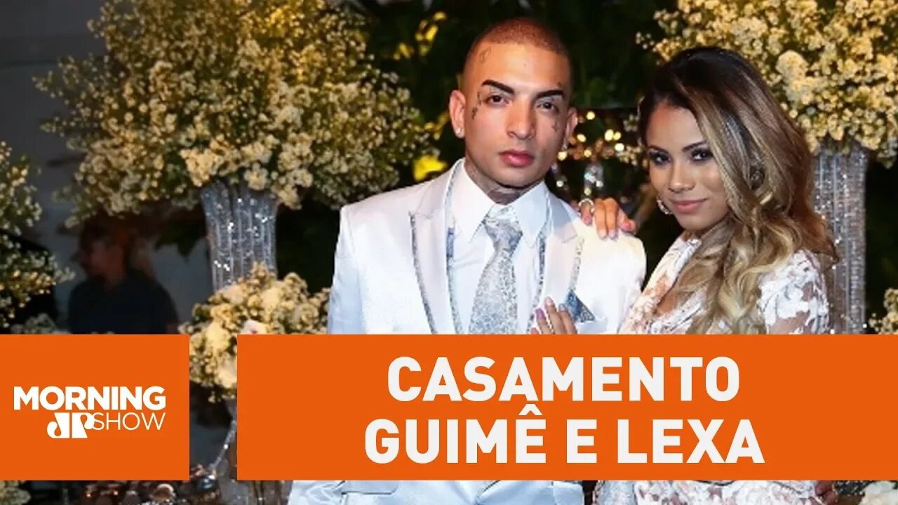 Casamento de Lexa e Guimê é marcado por tumulto