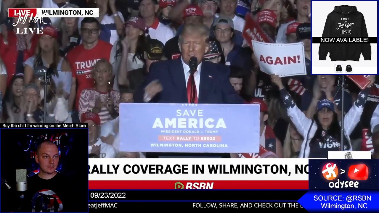 LIVE Trump Rally in Wilmington North Carolina