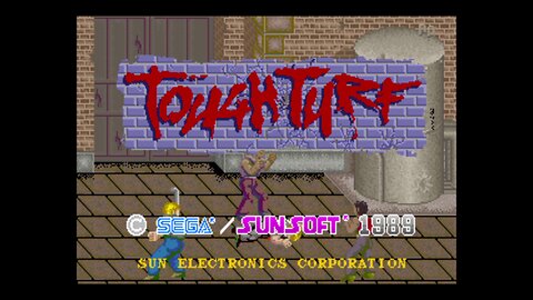 Tough Turf Arcade Game, Sega Sunsoft 1989, playthrough