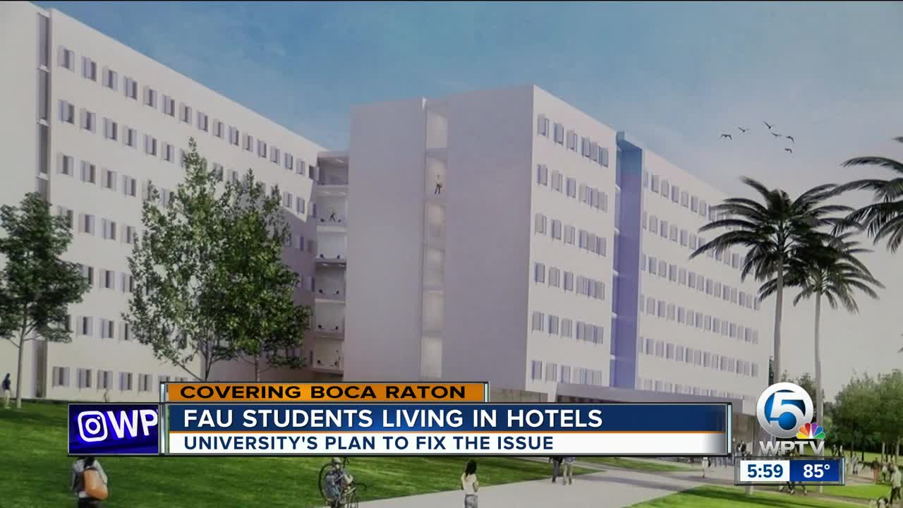 Dozens of FAU students living in hotel after campus housing reaches capacity