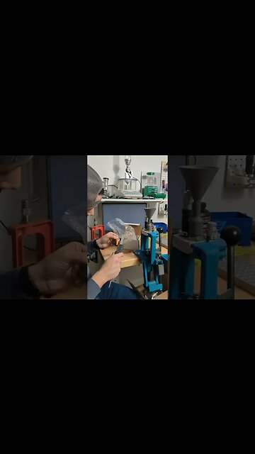 When your ammo is loaded and you're avoiding dry fire...