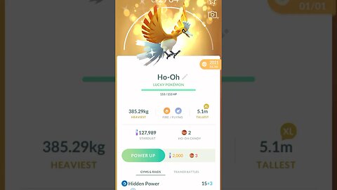 Getting LUCKY With Shiny Ho-Oh #pokémongo