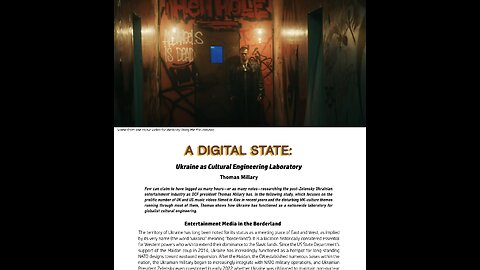 A Digital State: Ukraine as Cultural Engineering Laboratory with Thomas Millary of PsyOp Cinema.