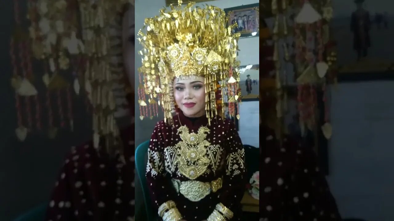 Pengantin Pakaian Adat Palembang #shortvideo #shorts #short