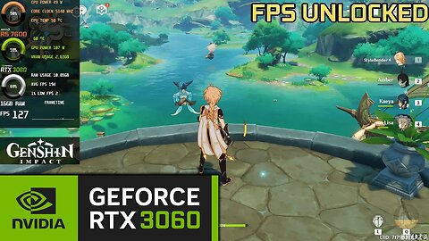 Genshin Impact | RTX 3060 + R5 7600 | Unlocked FPS 1080p, 1440p & 4K Ultra Settings