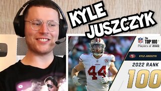 Rugby Player Reacts to KYLE JUSZCZYK (San Francisco 49ers, FB) #100 NFL Top 100 Players in 2022