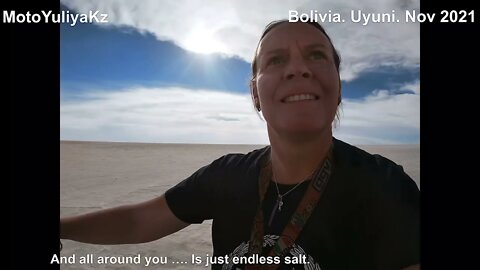 MotoYuliyaKz Bolivia Uyuni Salt Flats - South America on Motorcycle