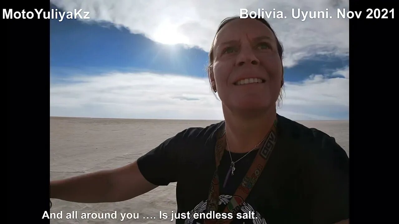MotoYuliyaKz Bolivia Uyuni Salt Flats - South America on Motorcycle