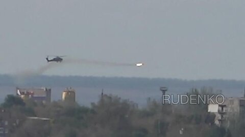 Russian Mi-28s Cover the Major Assault on Avdeevka