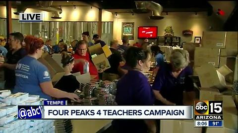 Four Peaks Brewery chipping in with supplies for classroom campaign