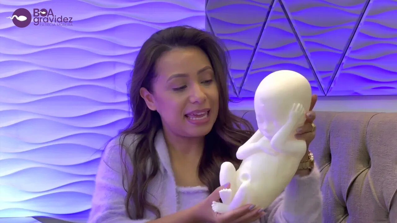 maquete fetal de 36 semanas de gestação