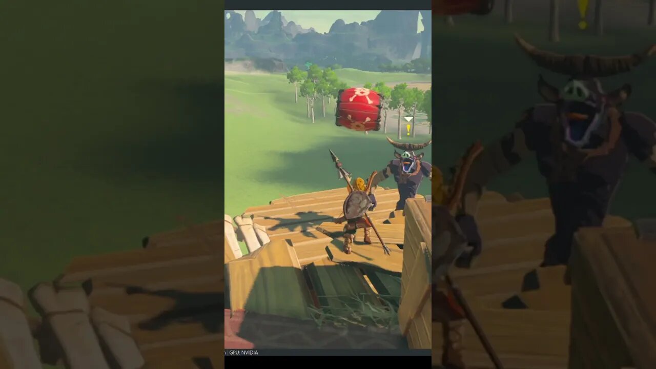 Trolling enemies in Zelda tears of the kingdom (totk) #zelda #totk #botw #zeldabotw #trolling #short
