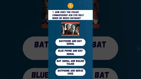 🦇 QUIZ_BATMAN: How does the Police Commissioner ask for help when he needs Batman?#batman #shorts