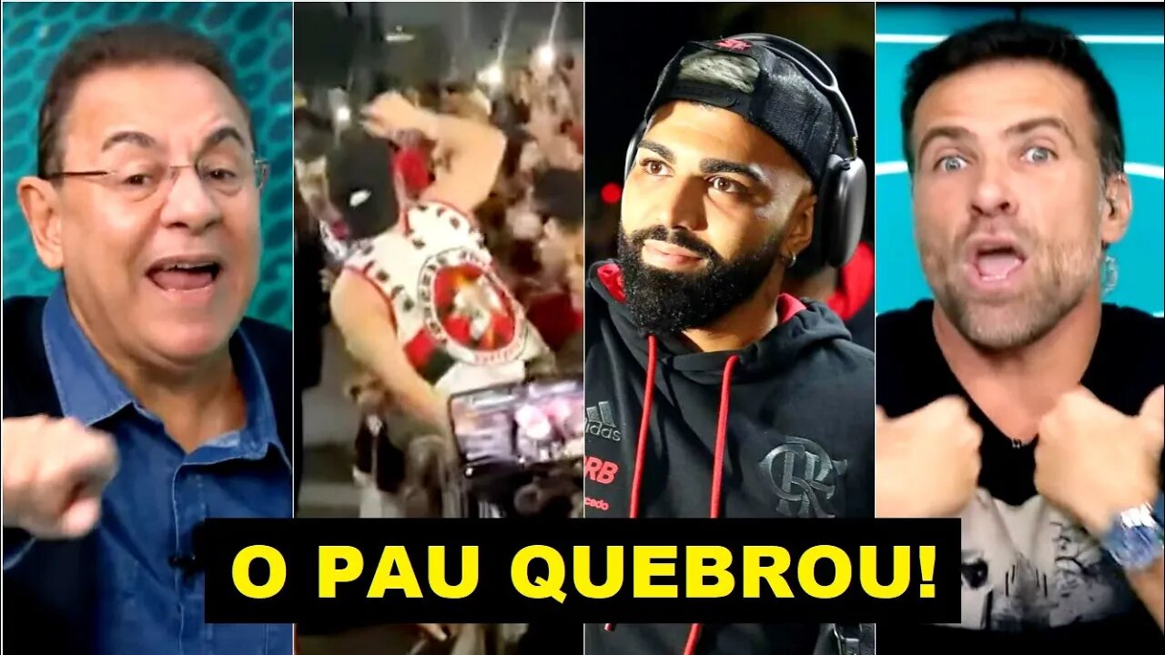 TRETA FORTE AO VIVO! "VOCÊ É UM CAG@O! Os jogadores do Flamengo..." Pilhado e Flavio Prado DISCUTEM!