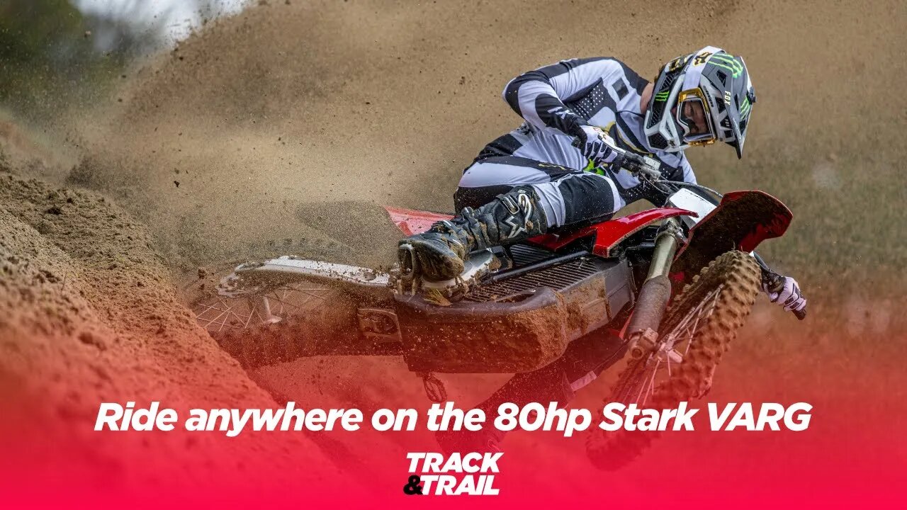 Ride anywhere on the 80hp Stark VARG electric MX bike