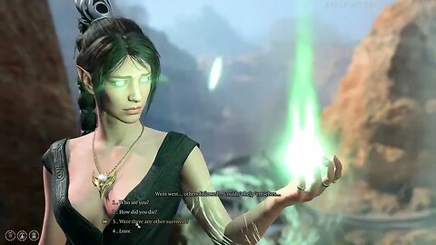 “Woman… beautiful…couldn’t look away!” Speak With the Dead on Fisherman Baldur’s Gate 3
