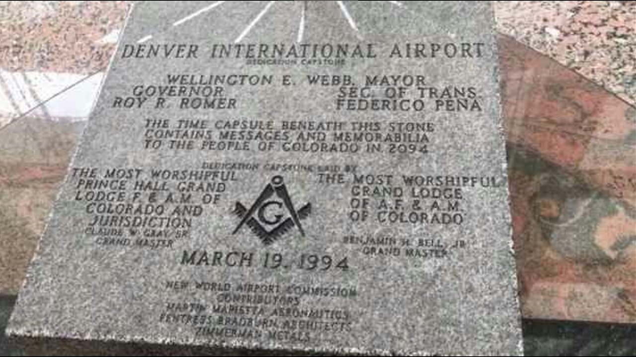 DEMONIC FLAT EARTH ETHER REALM PORTAL CONSTRUCTED AT THE DENVER INTERNATIONAL AIRPORT