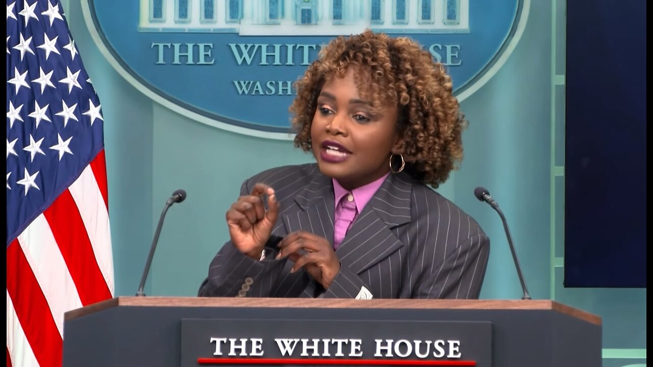 MISINFORMATION SIR! Karine schools Peter on Helene Congress Funding for North Carolina - WH briefing