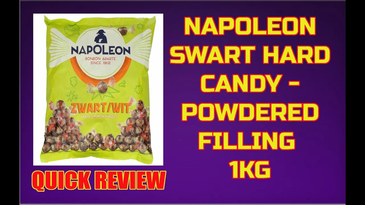 Napoleon Swart/Wit, 1kg, Salty Salmiak balls with powder filling