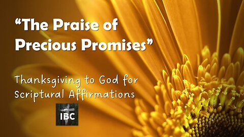 The Praise of Precious Promises 2, Pastor David Hansen, 12-6-2023