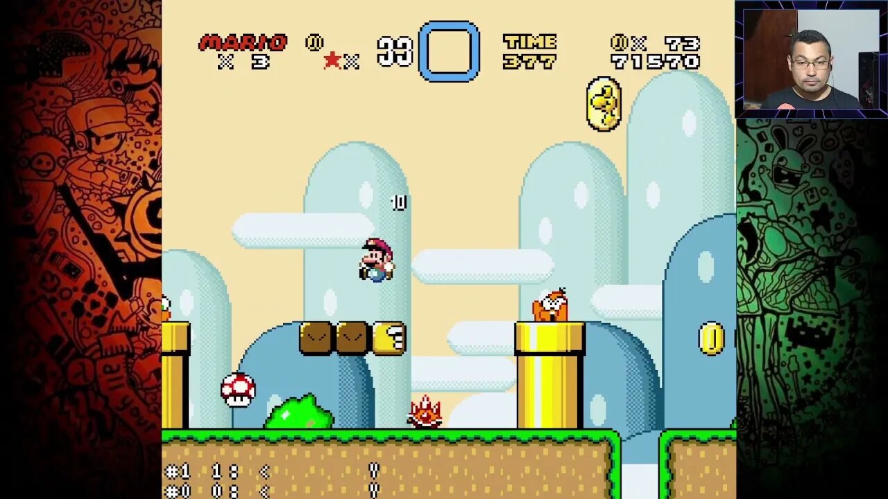 SMW Return to Dinossaur Land 2º World Mushroom Plateau