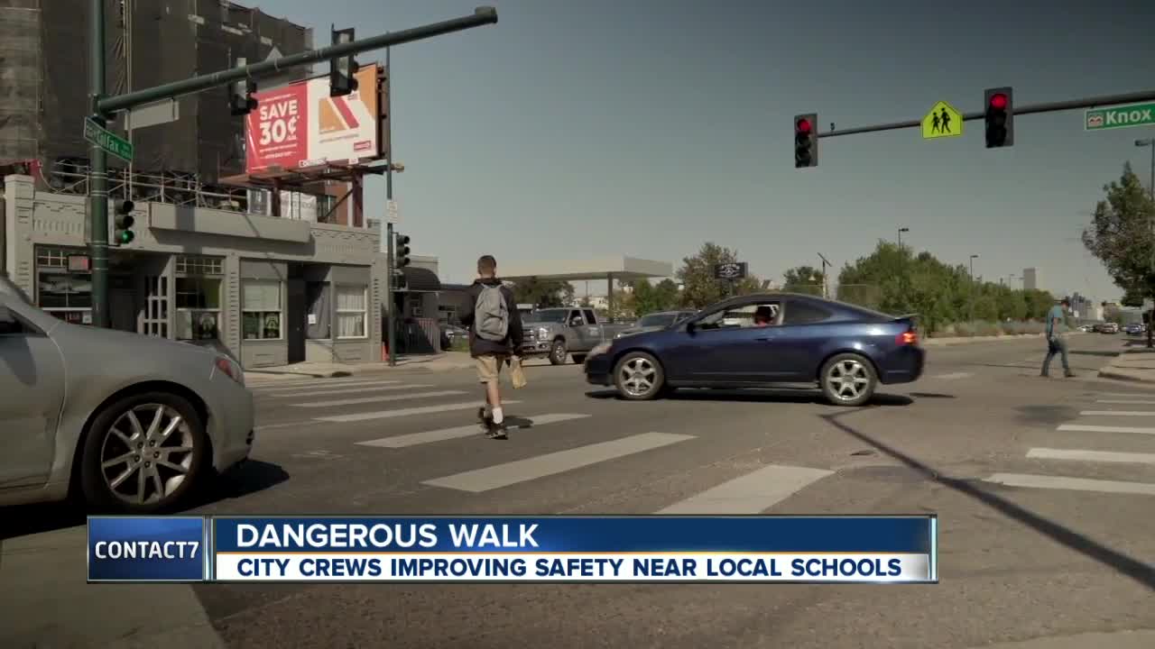 Contact7 gets results after parents report dangerous street crossing on W. Colfax Avenue