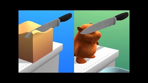 Kinetic sand ASMR ! Relaxing Sounds ! Satisfying video ! ASMR Slicing game | P3