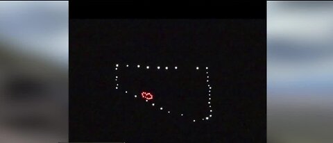 Lights shine in shape of Nevada outline