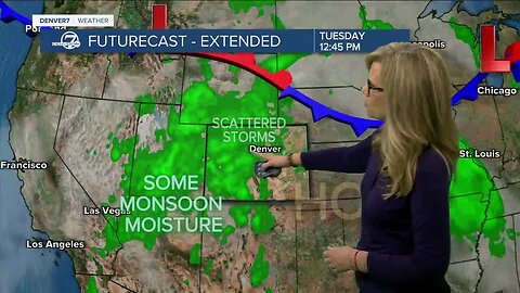 More hot weather with monsoon moisture ahead
