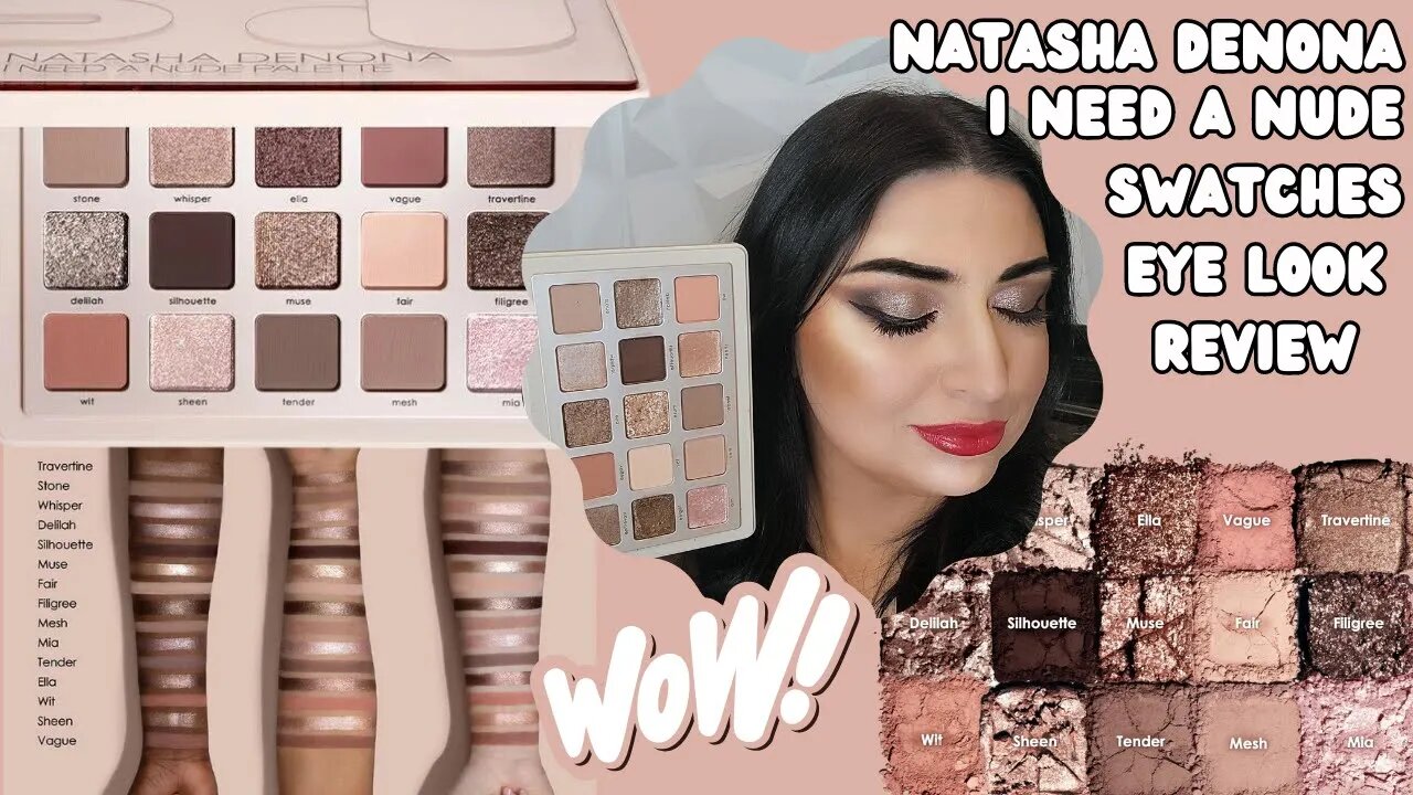 Natasha Denona I NEED A NUDE PALETTE REVIEW / Look / Swatches on human male's arm @NatashaDenona